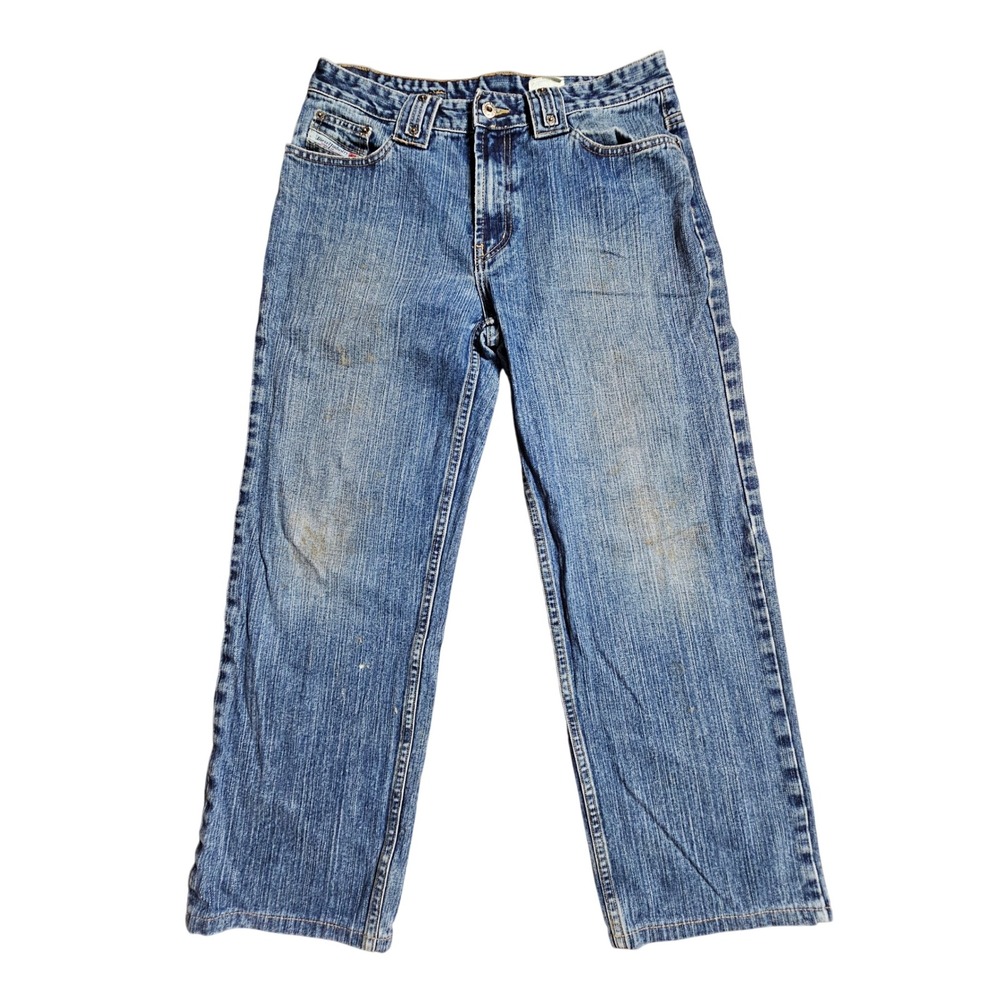 Vintage Diesel Rivec Jeans Mens 32 Medium Wash Straight Leg Denim Blue‎ Y2K